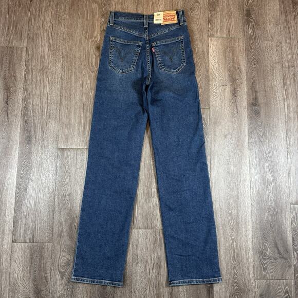 Levi's Women's Ultra-High Rise Ribcage Straight Jeans 26 - Picture 11 of 14